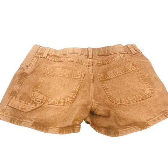 Isabel Maternity Ingrid & Isabel Women's Size 2 Side Panel Brown Carpenter Short - Picture 2 of 16